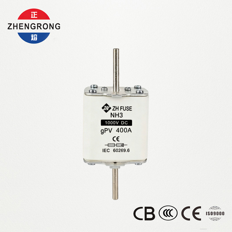 NH3 1000V DC 400A gPV сақтандырғышы, күн сәулесінің сәулеленуі жүйелеріне арналған