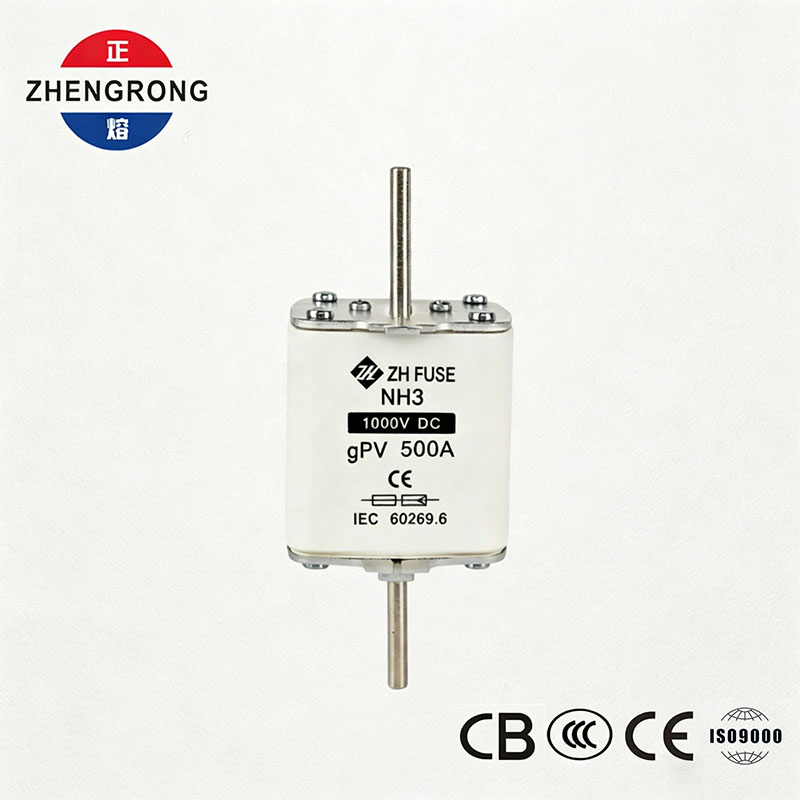 NH3 1000V DC 500A gPV сақтандырғышы, күн сәулесінің сәулеленуі жүйелеріне арналған